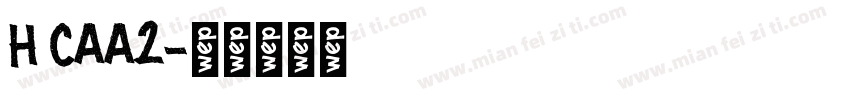 H CAA2字体转换